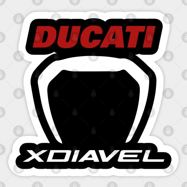 Ducati XDiavel Tee Sticker by tushalb